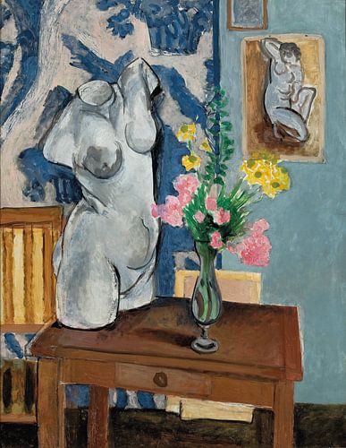 Henri Matisse. Gipsen torso in atelier
