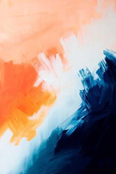 Aplats de couleurs dynamiques - Abstrait par Poster Art Shop