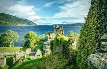 Urquhart Castle ruins on Loch Ness lake in the Scottish Highlands.  Scotland Deluxe! by Jakob Baranowski - Photography - Video - Photoshop