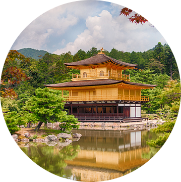 Gouden tempel Kinkaku-ji, Kyoto, Japan van Sebastian Rollé - travel, nature & landscape photography