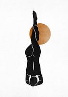 Posture de yoga debout de type bohème.