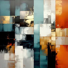 Tiles as abstract painting 3 by AidasignArt