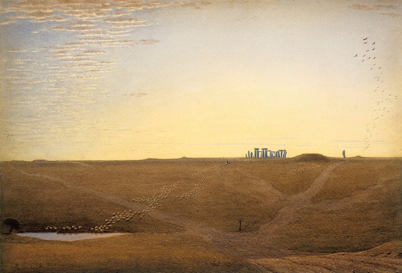William Turner-Stonehenge, Twilight. van finemasterpiece
