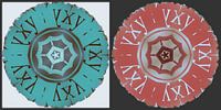 Greek Circles Collage  van Nicky`s Prints thumbnail