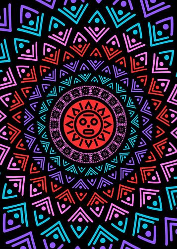 Aztec Sun Mandala