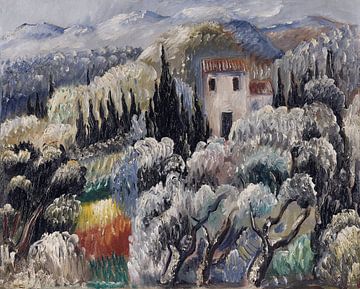 Fin d'après-midi (maison dans l'oliveraie), Paul Kleinschmidt, 1939 sur Atelier Liesjes