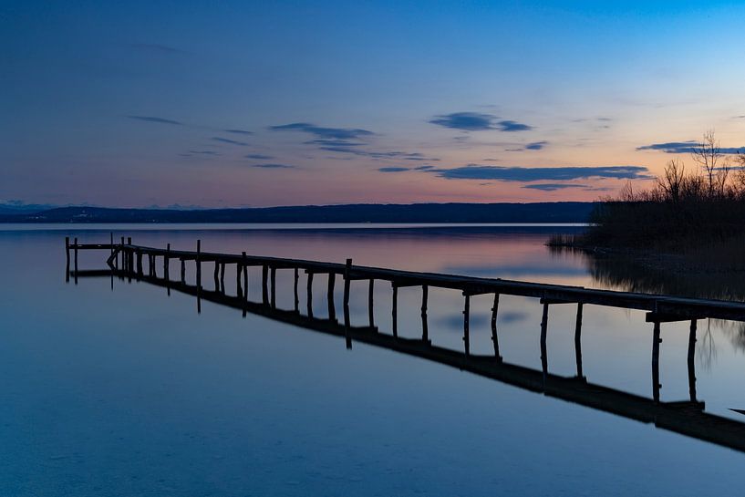 Ambiance du soir sur le lac Ammersee par Andreas Müller