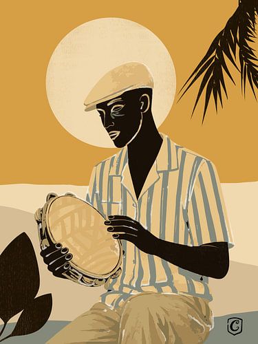 Tropical Tambourine Player