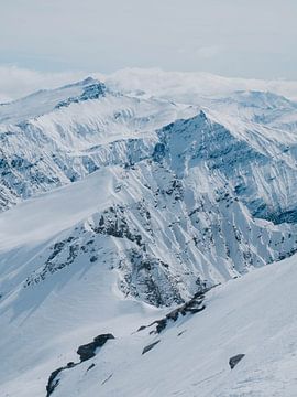 Black peak in de winter WANAKA van Joep van de Zandt