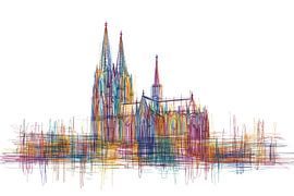 Illustration of Cologne Cathedral by ARTemberaubend