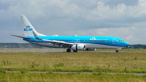 KLM Boeing 737-800 passagiersvliegtuig.