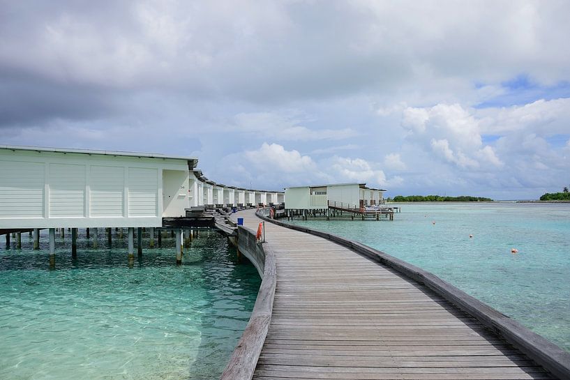 Walking to our overwater villa by Frank's Awesome Travels