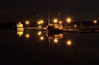 Cospudener See Hafen bei Nacht - Leipzig von Marcel Ethner Miniaturansicht