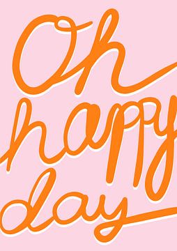 Happy day pink orange by Bainai