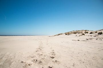 Strand op Schiermonnikoog van Merel van Luijk