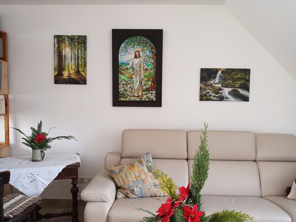 Ein Morgen im Wald mit heller Sonne von Günter Albers