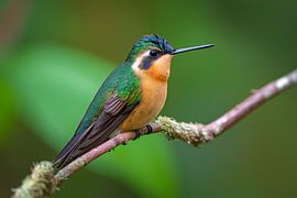 Purple-throated Nymph (Lampornis calolaemus)