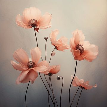 Peach Fuzz Flowers by Karina Brouwer