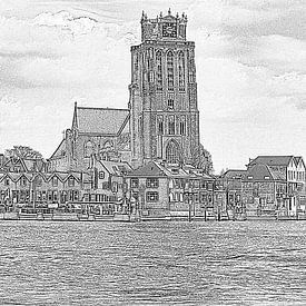 Grote Kerk en lignes sur Henk Hartzheim