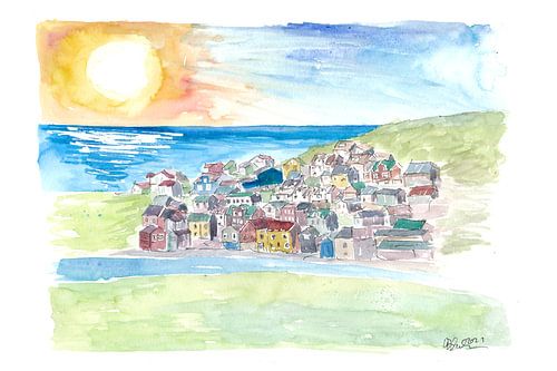 Nolsoy Färöer Inseln Szene mit Meer