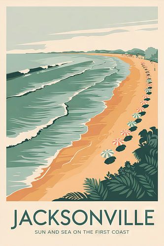 Jacksonville, Florida Vintage Reisposter