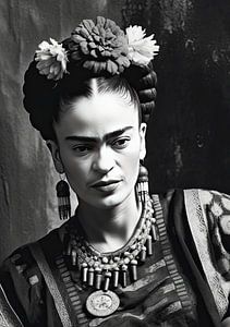 Frida Poster Noir et Blanc