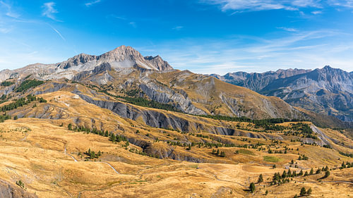 Panorama over een Frans bergmassief