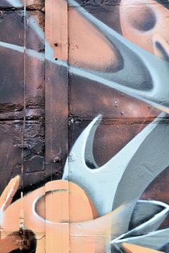 Detail van een graffiti