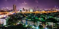 Bangkok's skyline at night