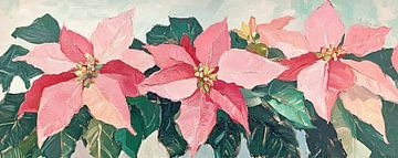 Levendige Roze Kerstbloemen van De Mooiste Kunst