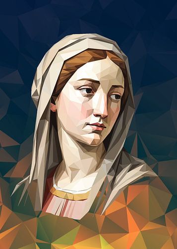 Die Frau mit dem Schleier Low Poly