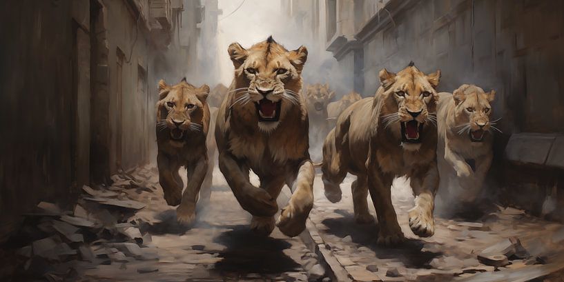 Asphaltjäger: Der Urban Lion Walk von Emil Husstege