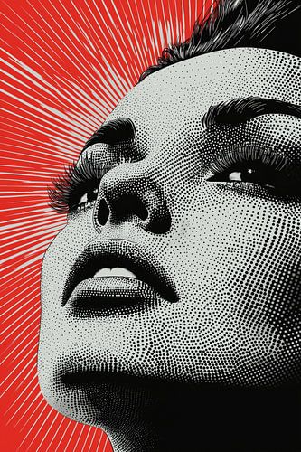 Modern abstract gezicht