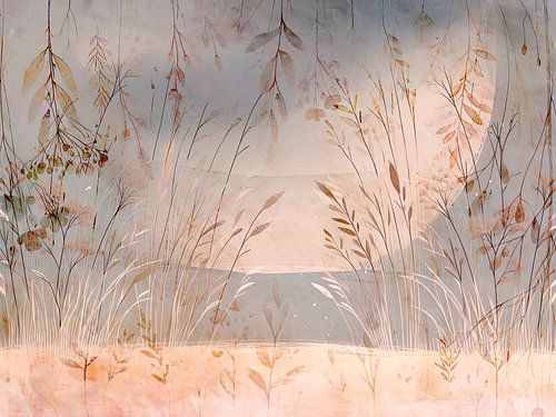 Scandinavische weide Fantasie Abstractie