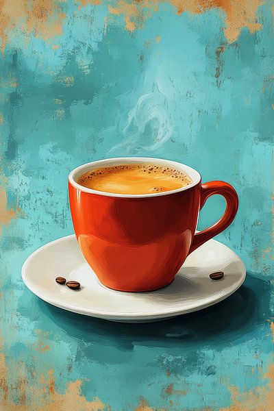 tasse de café ou de cappuccino par Egon Zitter