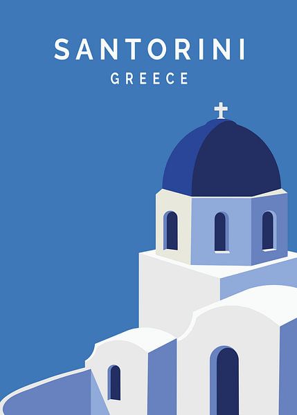 Santorini Reizen Zicht van Art Kingdom