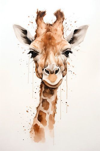 Giraffe watercolor