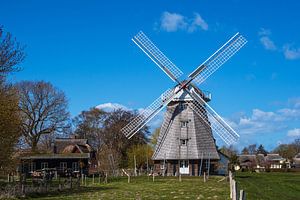 Historische Windmühle in Ahrenshoop auf dem Fischland-Darß