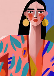 Modern abstract portret