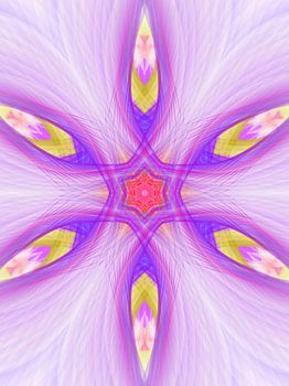 Mandala digital art 'Purple softness'