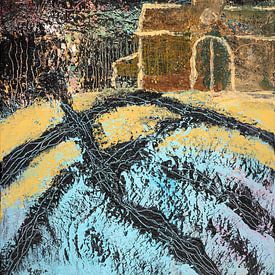 Old Church | Abstract Art van ART Eva Maria