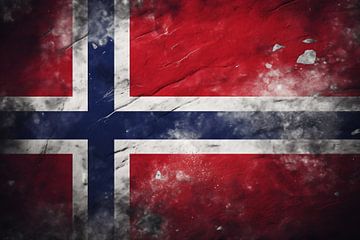 Vlag Noorwegen van fernlichtsicht