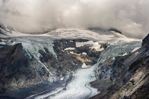 Pasterzen Glacier in Hohe Tauern National Park in the Alps in Austria