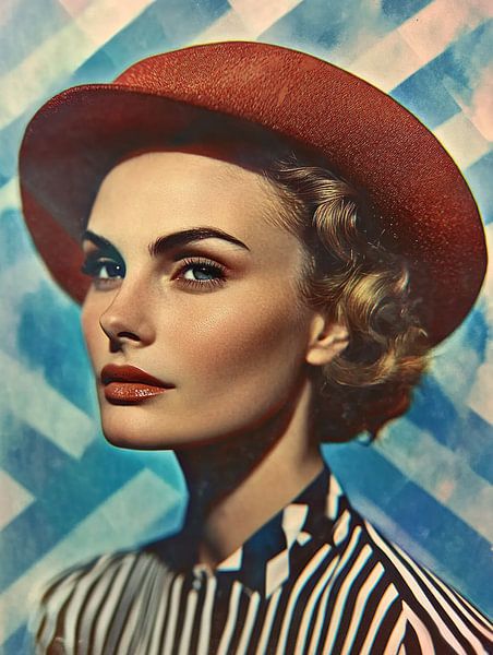 Retro-Vogue-Modell von Franka Poulain