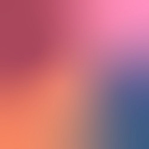 Gradiënt pastel en neon kleurenkunst. Oranje, roze, merlotrood en blauw