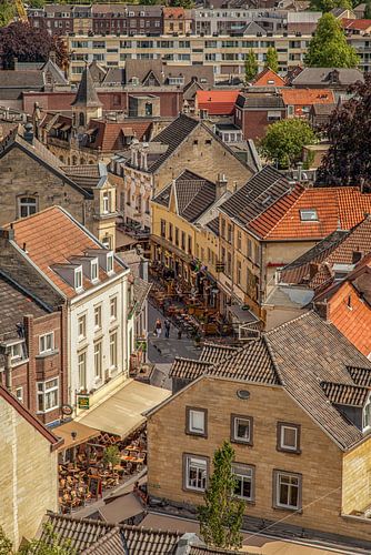 Binnenstad Valkenburg vanaf de Burcht
