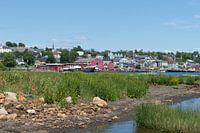 Gezicht op Lunenburg in Nova Scotia/Canada
