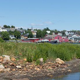 Gezicht op Lunenburg in Nova Scotia/Canada van Hans-Heinrich Runge