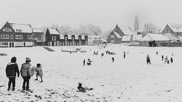 Park Zuidsingel als winterse speelplaats van Percy's fotografie