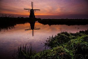 Dutch windmill Hempensermeerpolder von AGAMI Photo Agency